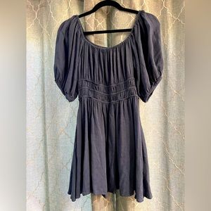 SHORE Navy Blue Dress with pockets - Size Medium